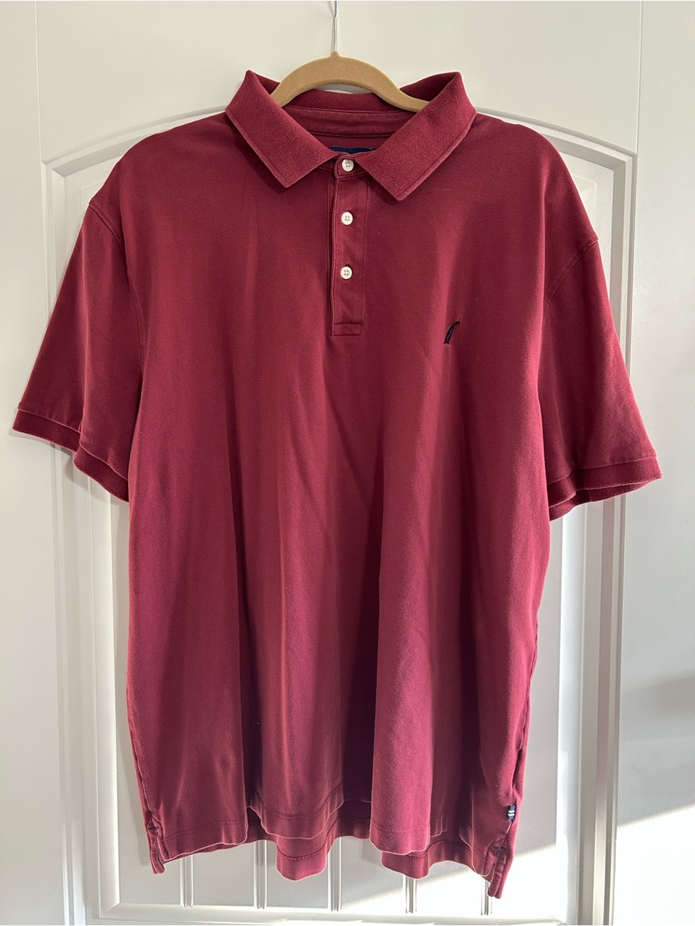 Nautica Men's Polo Shirt - Burgundy
